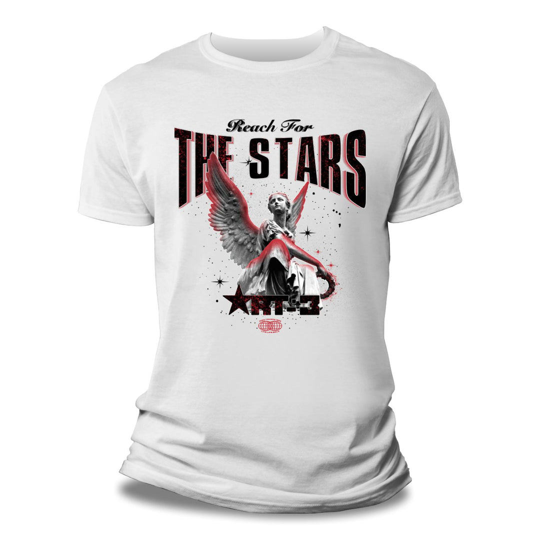 Risq Takers Reach For The Stars Tee Wht/Blk