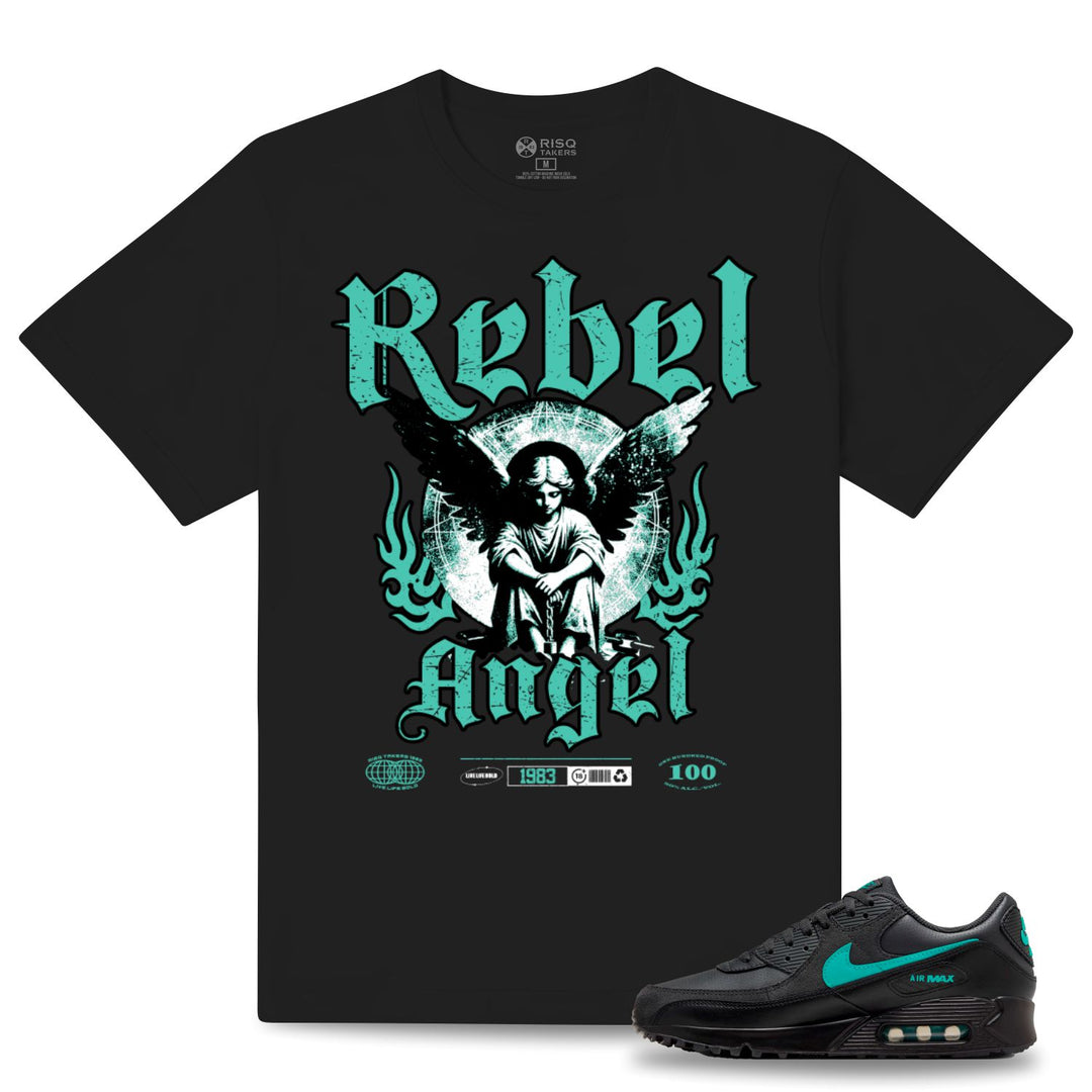 Risq Takers Rebel Angel Tee Blk/ Teal