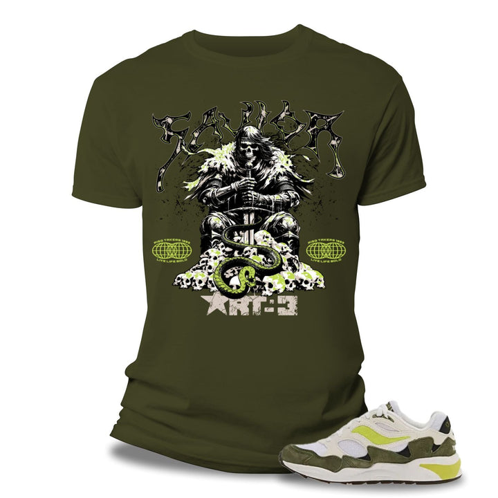 Risq Takers Savior Tee Olive Combo