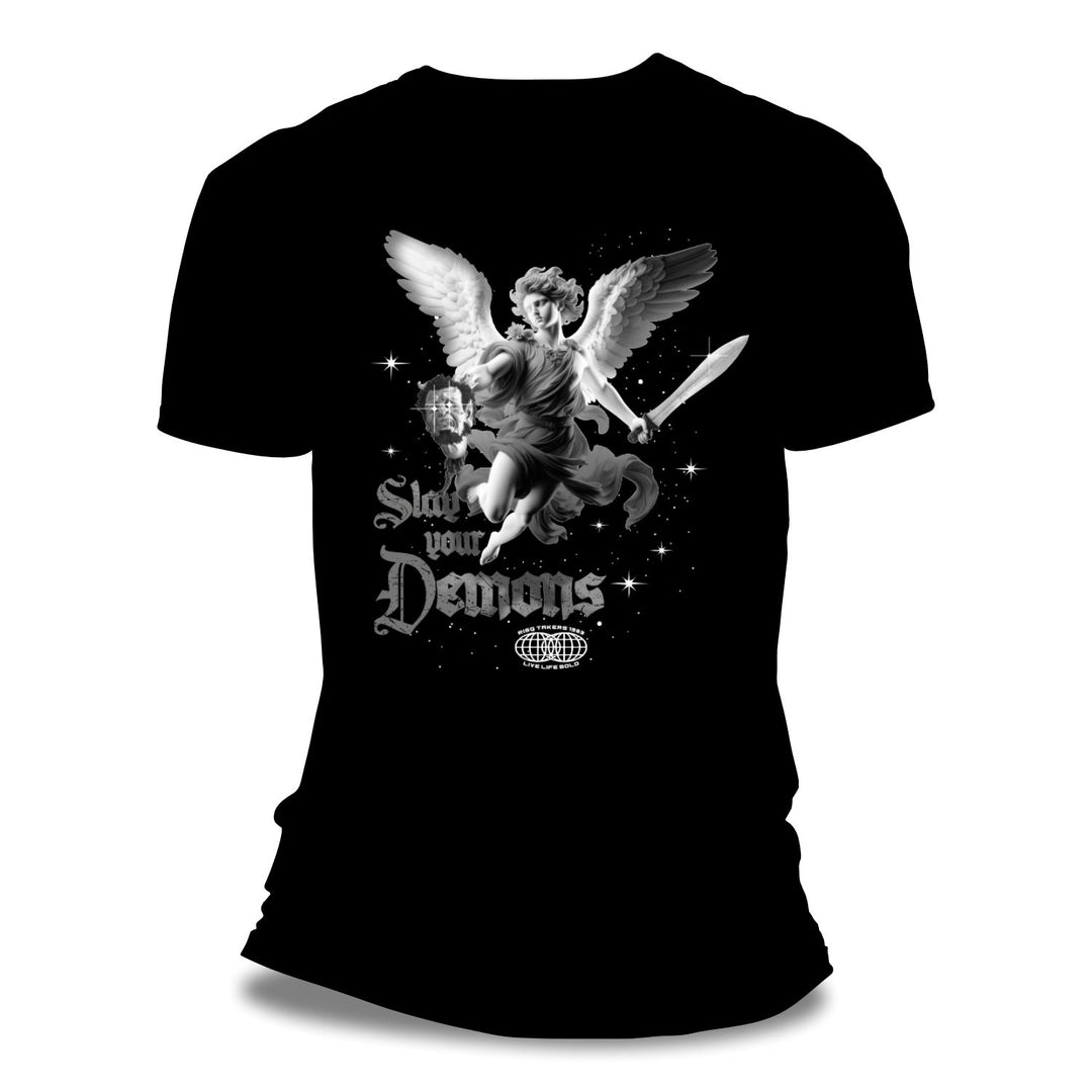 Risq Takers Slay Your Demons Tee Blk