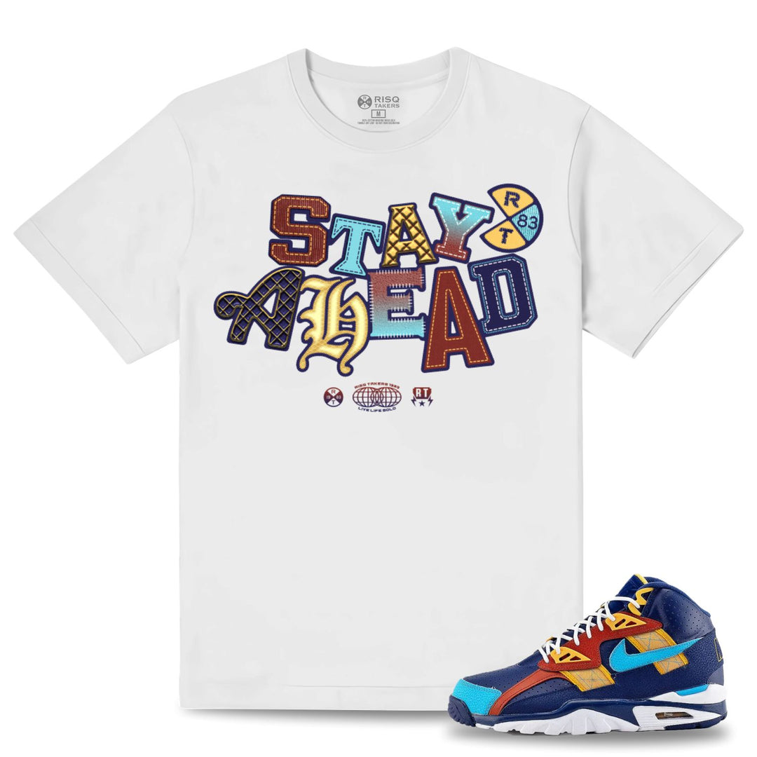 Ris Takers Stay Ahead Tee Red, Yellow, Blue