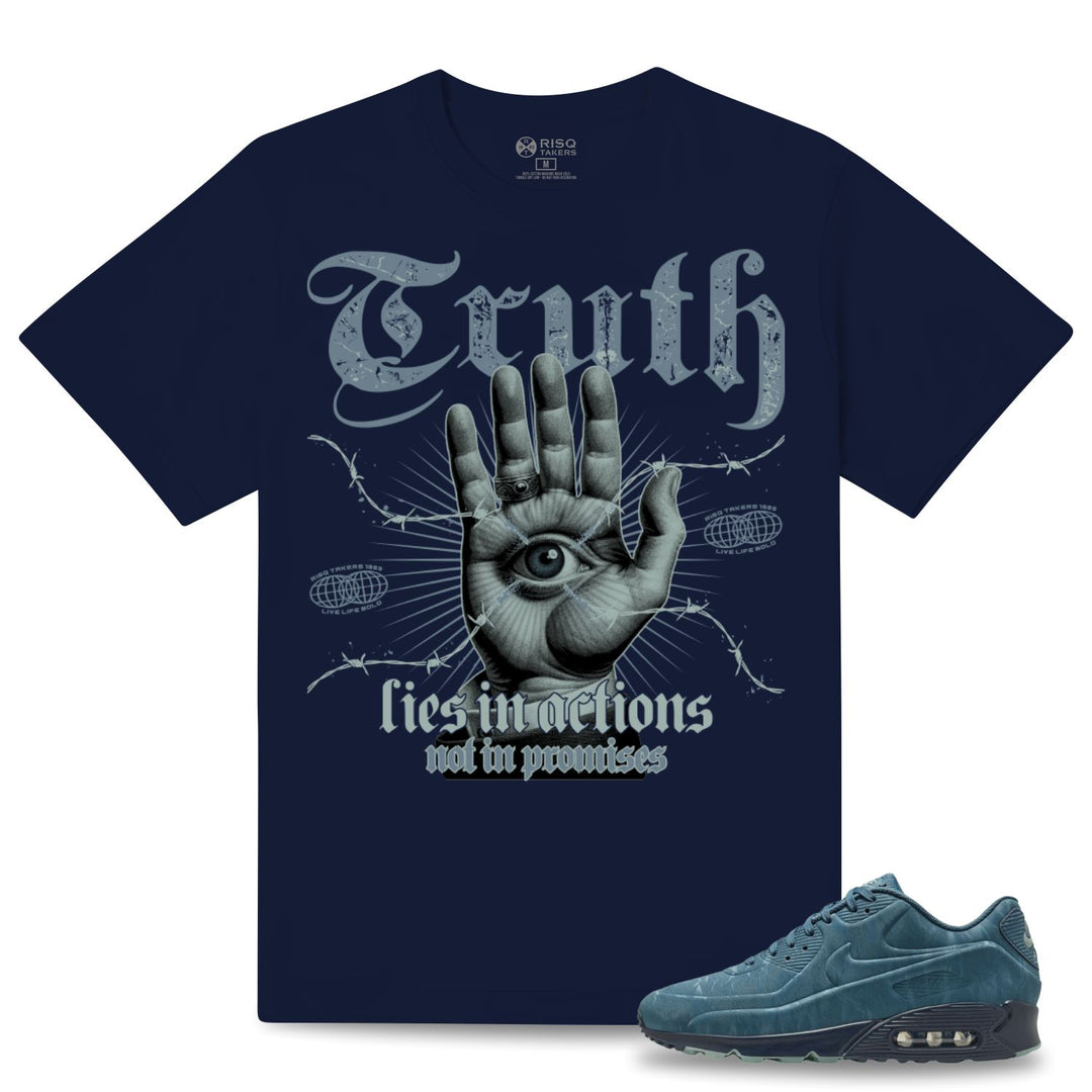 Risq Takers Truth Lies Tee Blue /Blue