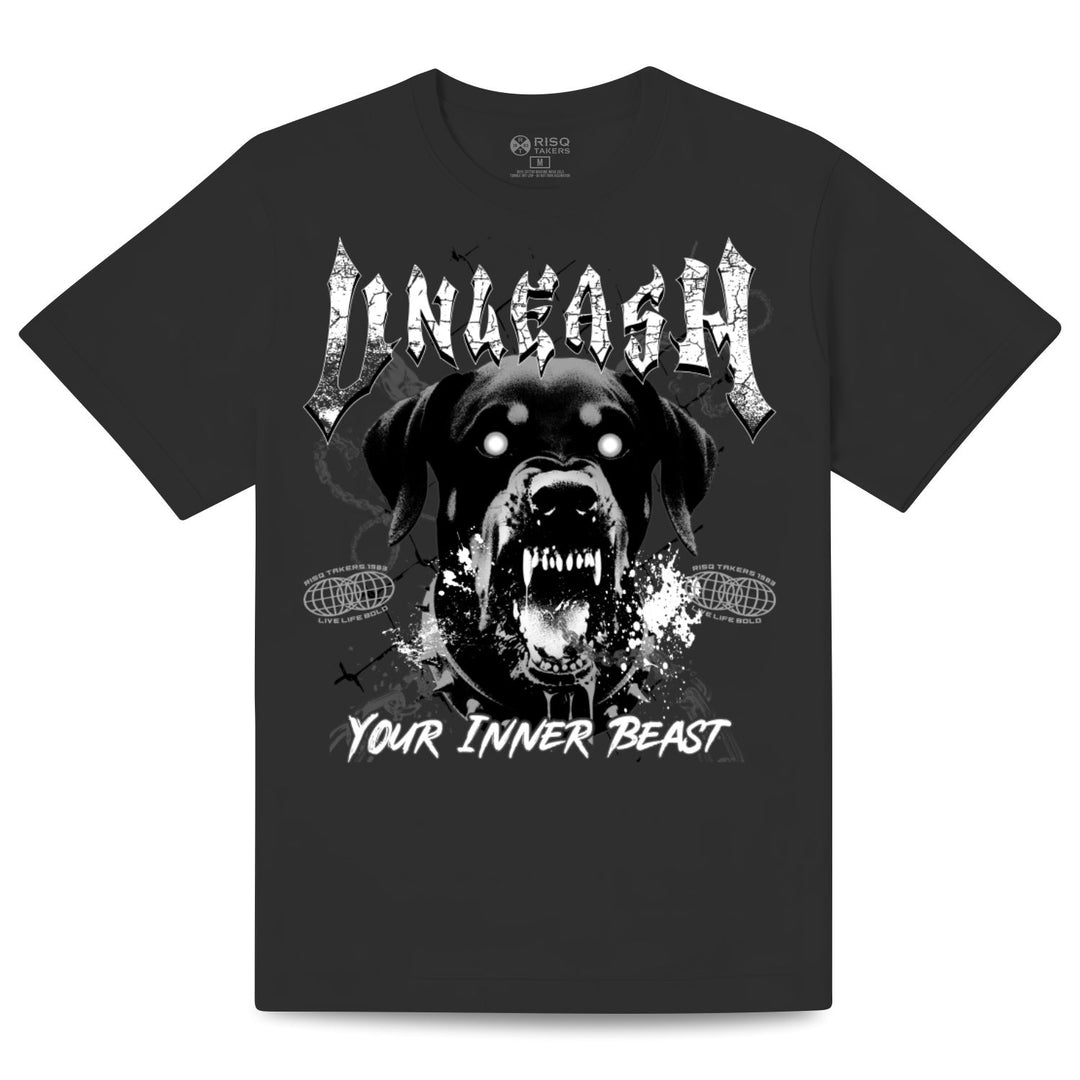 Risq Takers Unleash Your Inner Beast Tee Gray