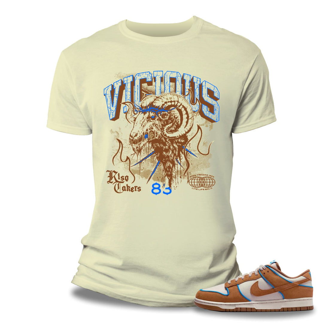 Risq Takers Vicious Tee Natural/Brown