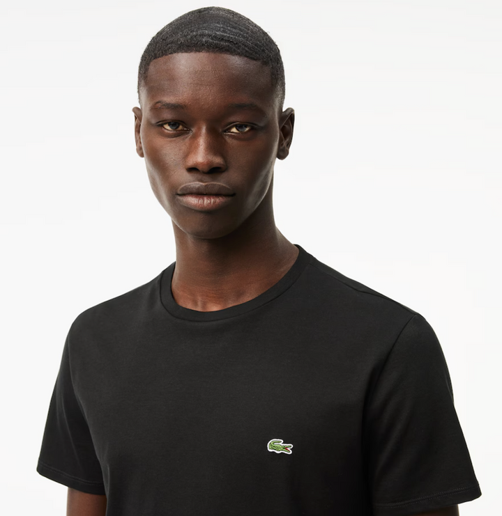 Lacoste Crew Neck Pima Cotton Jersey T-shirt Black