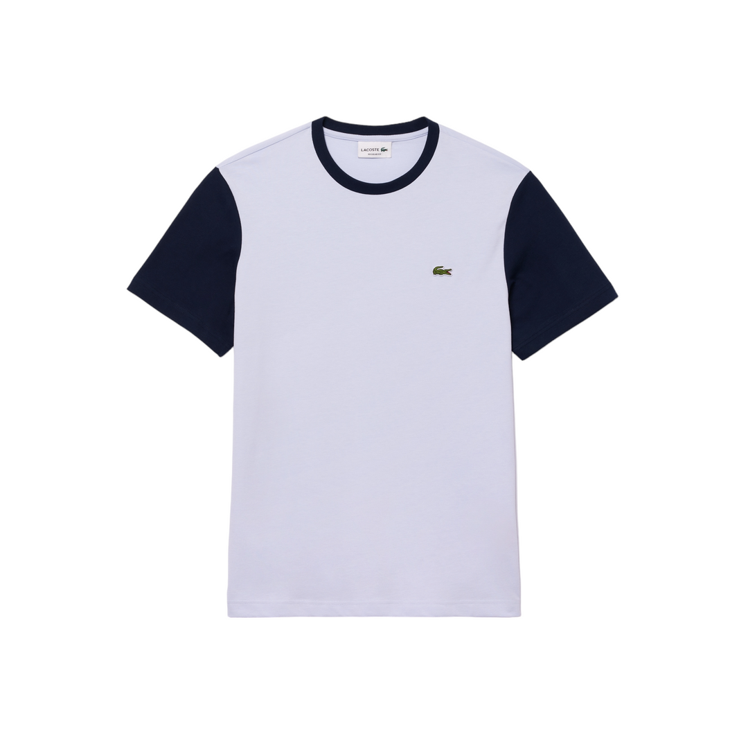 Lacoste Regular Fit Colorblock Jersey T-Shirt Light Blue