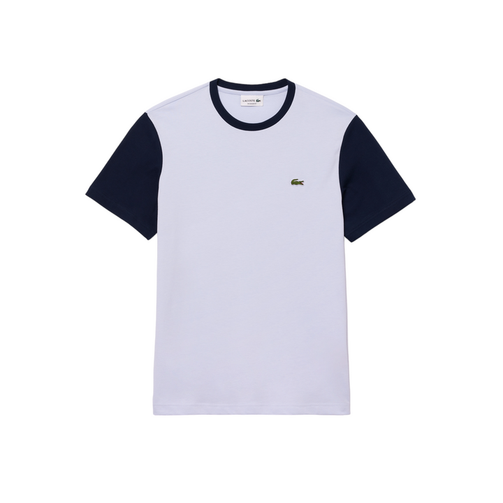 Lacoste Regular Fit Colorblock Jersey T-Shirt Light Blue
