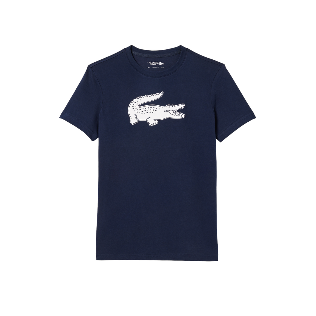 Lacoste Sport 3D Print Croc Jersey T-Shirt Navy