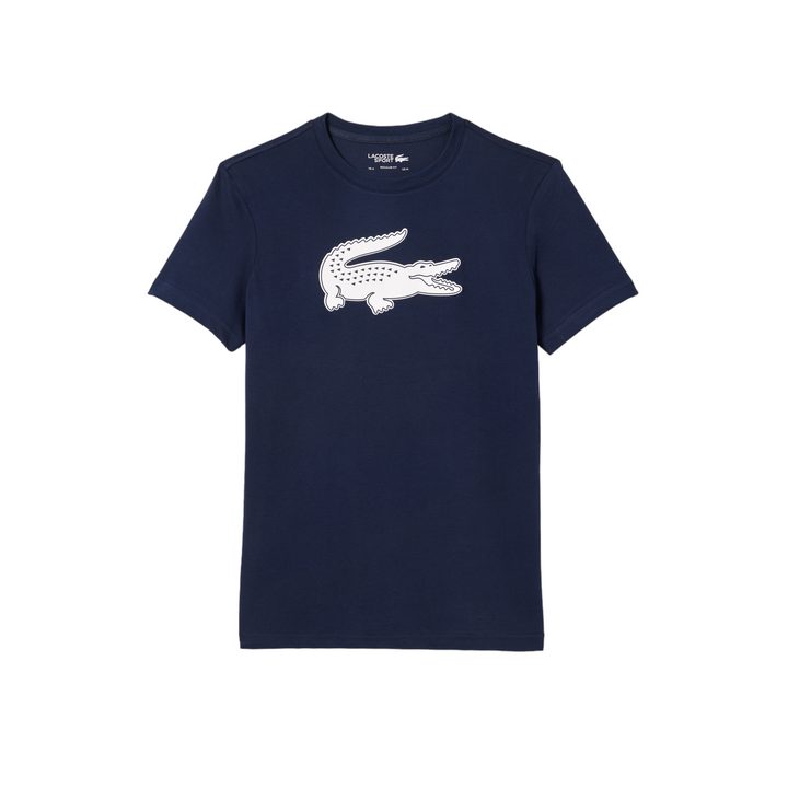 Lacoste Sport 3D Print Croc Jersey T-Shirt Navy
