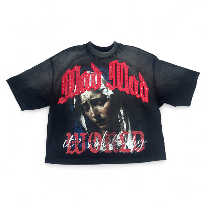 Rare Peace Metal Studs Tee Black RT5006