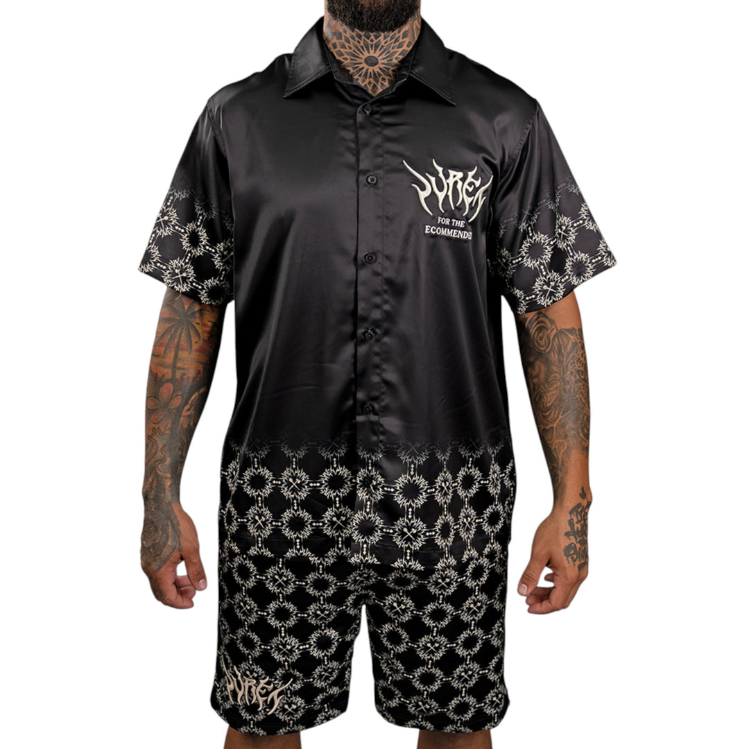Juren Friso Button Up Fros Black