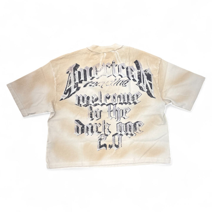 Rare Peace Rhinestones Tee Ecru RT5015