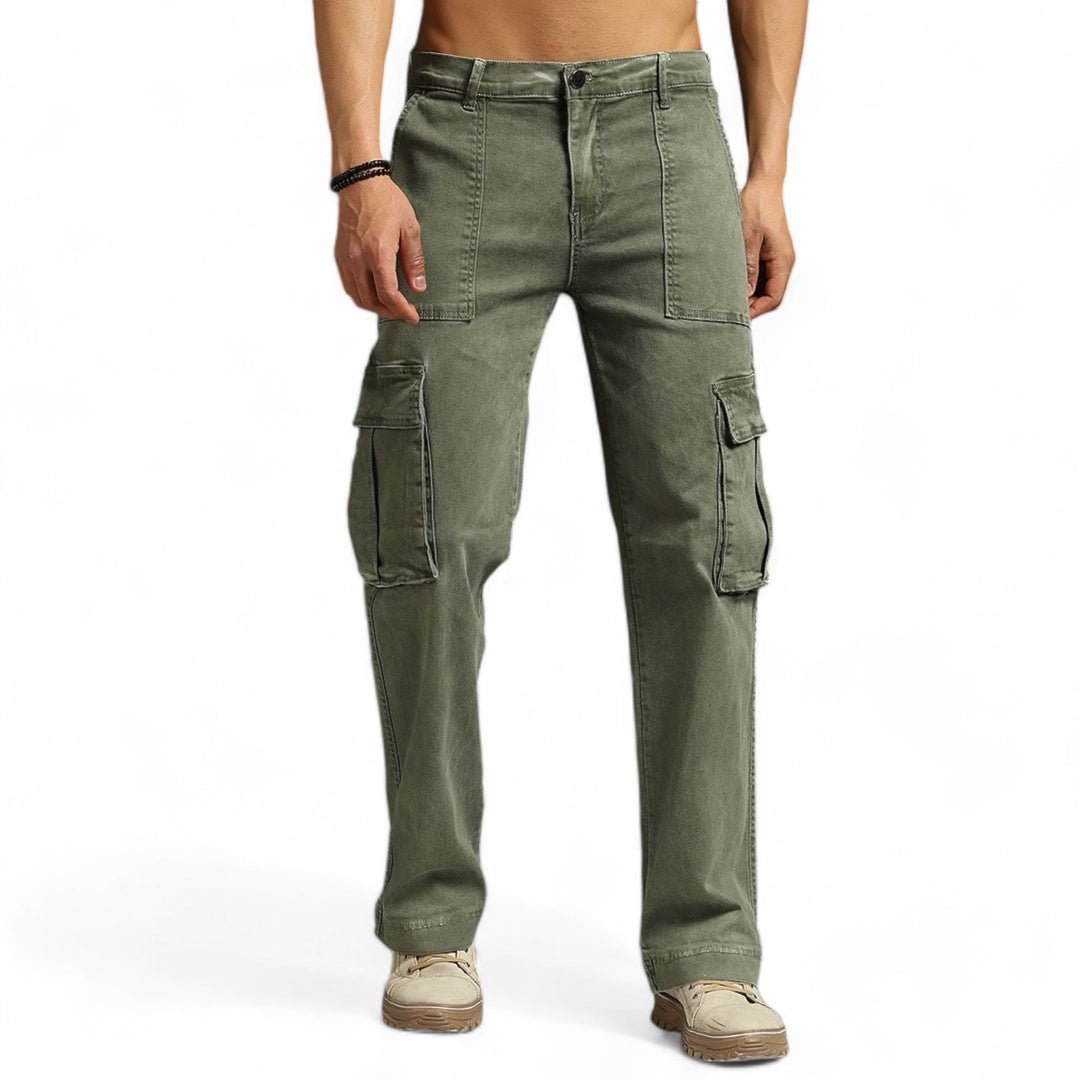 W Denim Relaxed Fit Jean Olive Wash