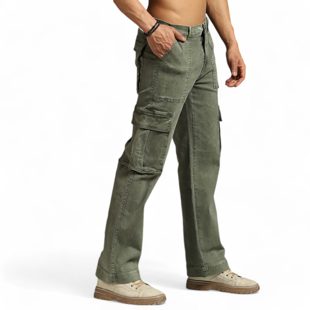 W Denim Relaxed Fit Jean Olive Wash