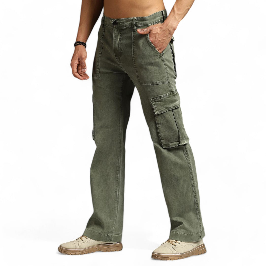 W Denim Relaxed Fit Jean Olive Wash