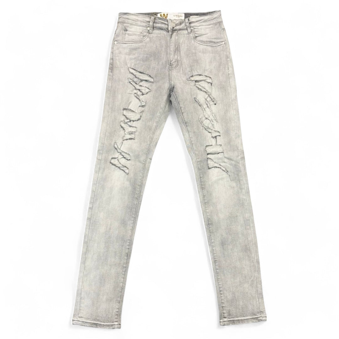 W Denim Skinny Jean Light Light Grey Wash