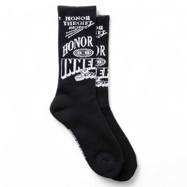 HTG Mixed Graphic Ribbed Sock