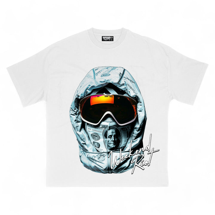 WKND Riot Get Money No Love Tee White