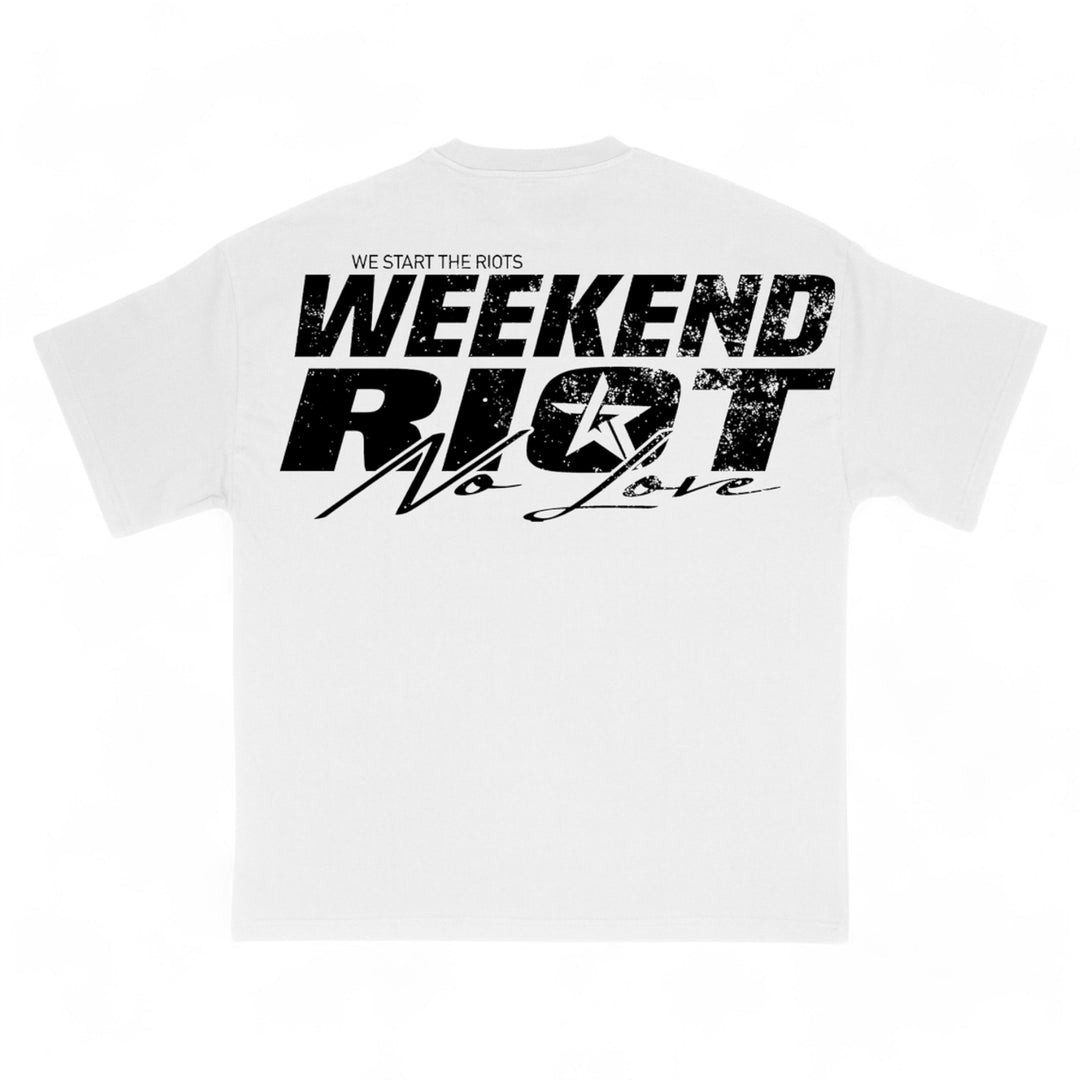 WKND Riot Get Money No Love Tee White