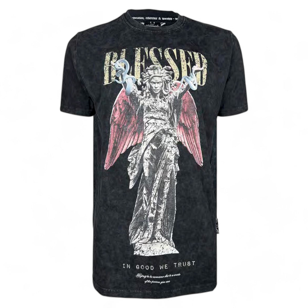 Blessed In Good We Trust Tee Black