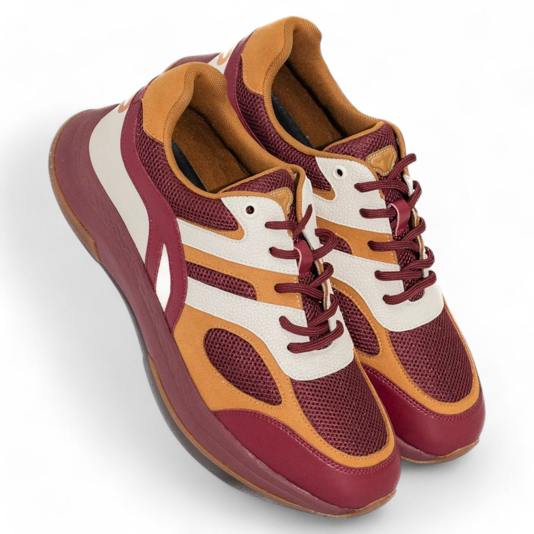 G7 x Blac Leaf Strength Sneaker Burgundy/ Khaki/ Wheat