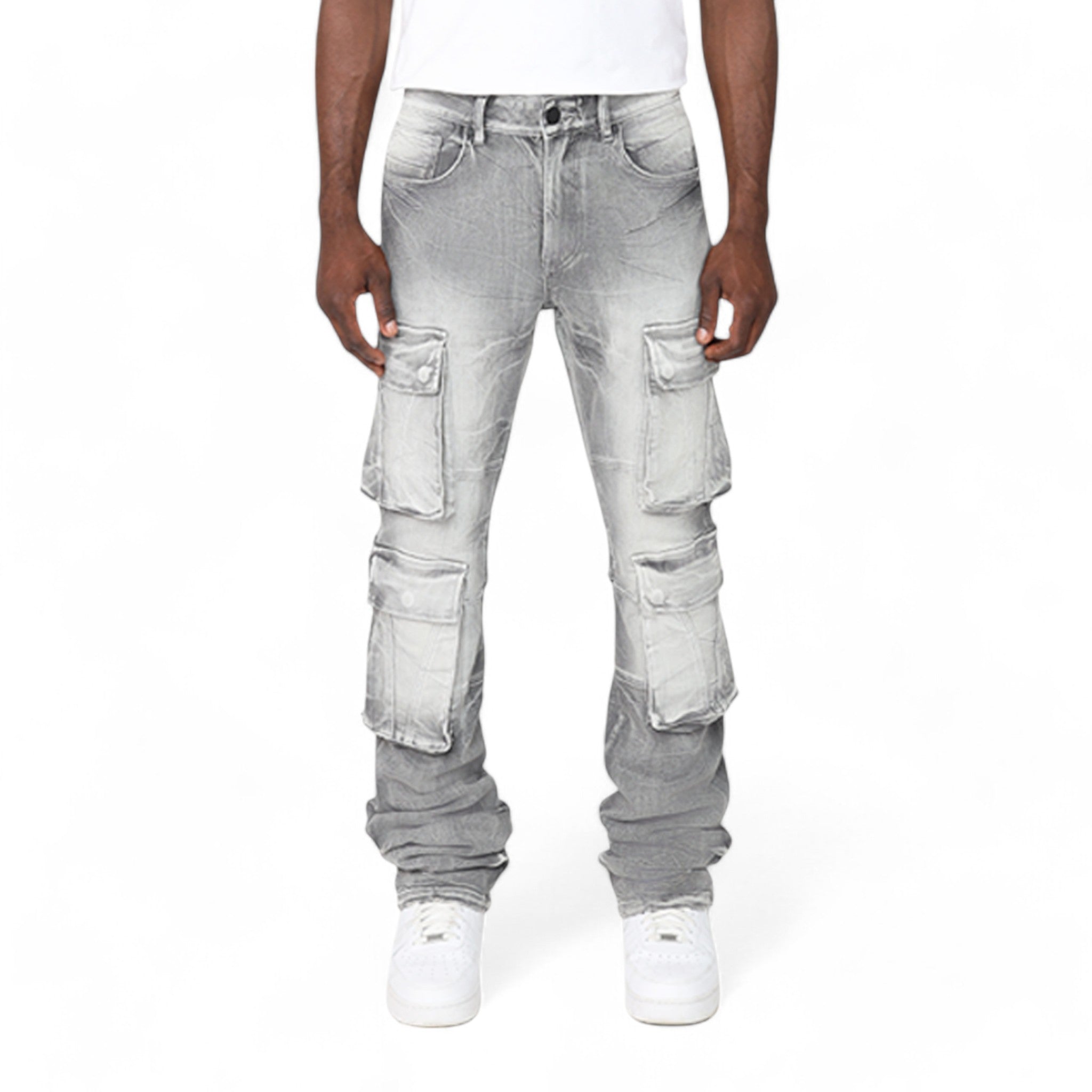 Smoke Rise Cargo Fashion Jean Union Grey – Purple Carpet Miami