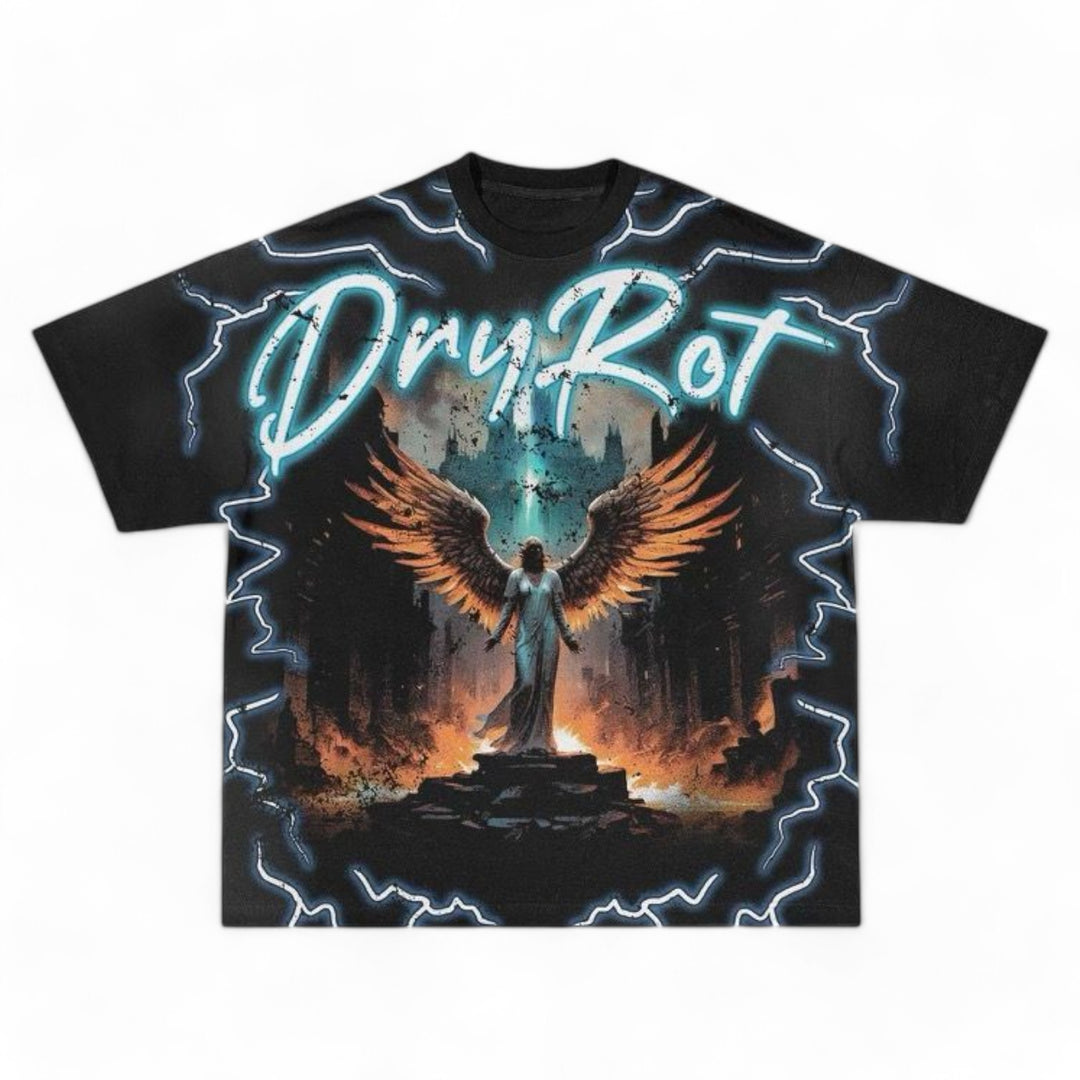 Dry Rot Angel Tee Black Wash