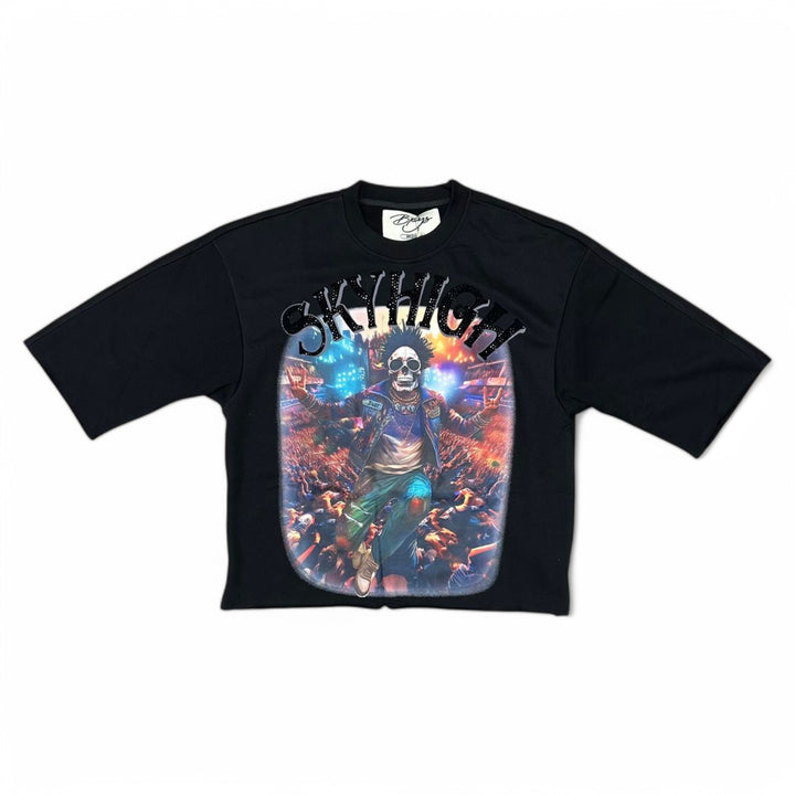 BKYS Sky High Cropped Tee Black