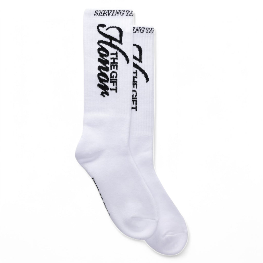Honor The Gift 1988 Ribbed Sock White