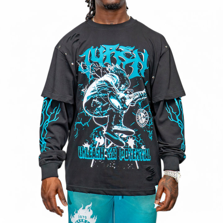 Juren Unleash Your Potential Longsleeve Shirt Big & Tall