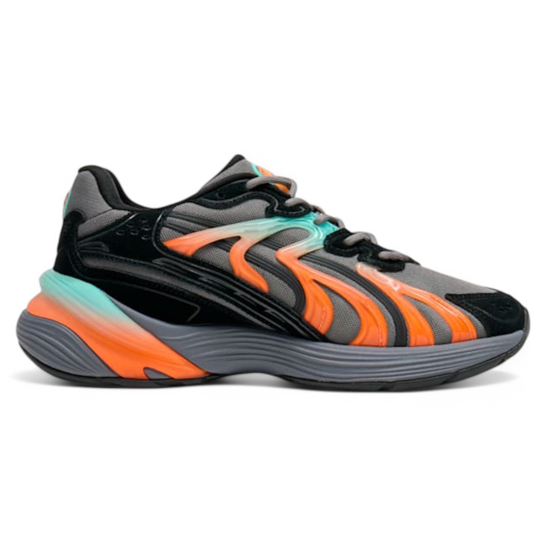 Puma Inverse Fission Black With Teal And Orange