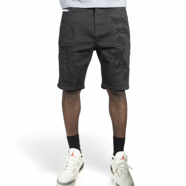 Makobi Amato Denim Short Black BIG & TALL