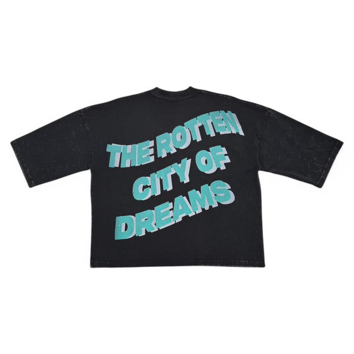 Stray Rotten City Of Dreams 3/4 Sleeve Shirt Black