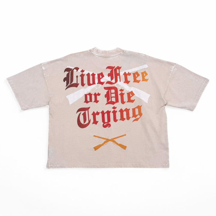 Stray Glory Be Crop Shirt Bone