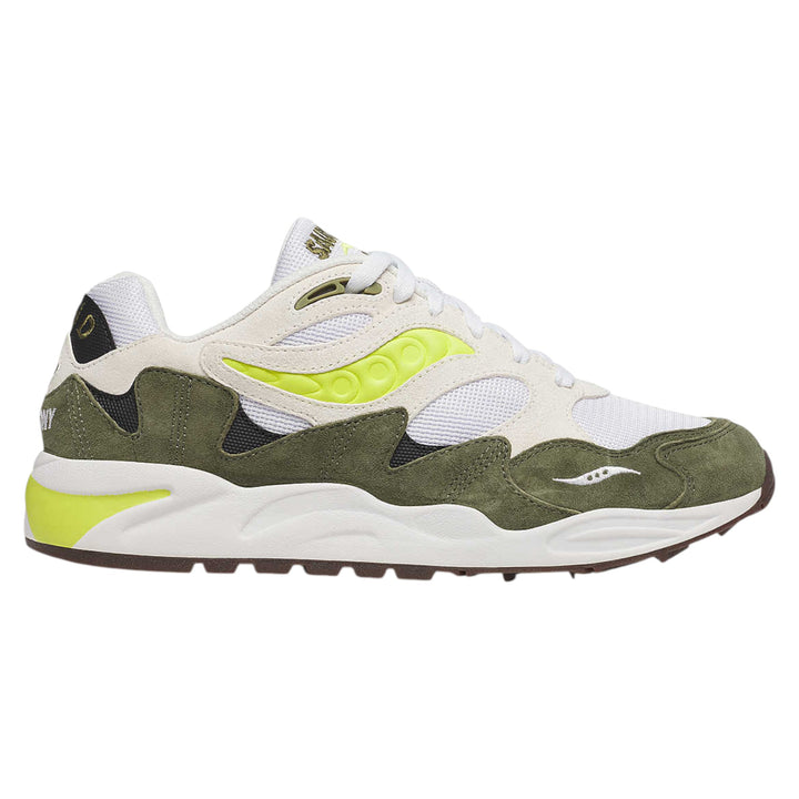 Saucony Grid Shadow 2 Essential White With Olive