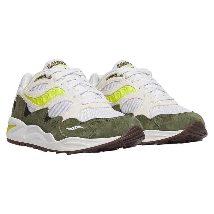 Saucony Grid Shadow 2 Essential White With Olive