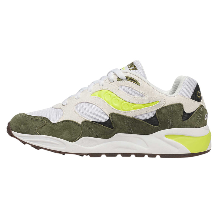 Saucony Grid Shadow 2 Essential White With Olive