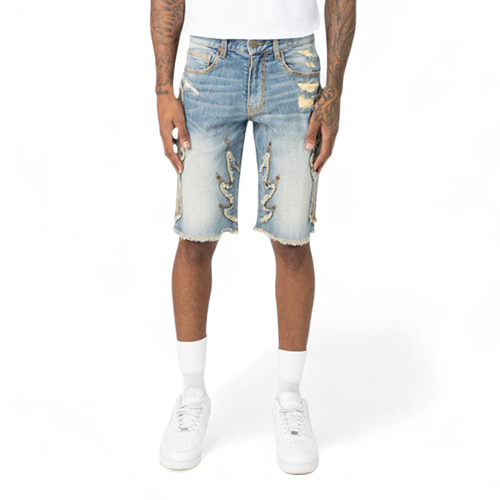 Smoke Rise Fashion Denim Short Lucca Blue