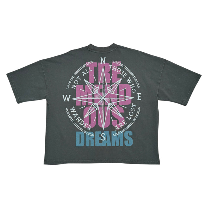 Stray Tremendous Crop Shirt Charcoal