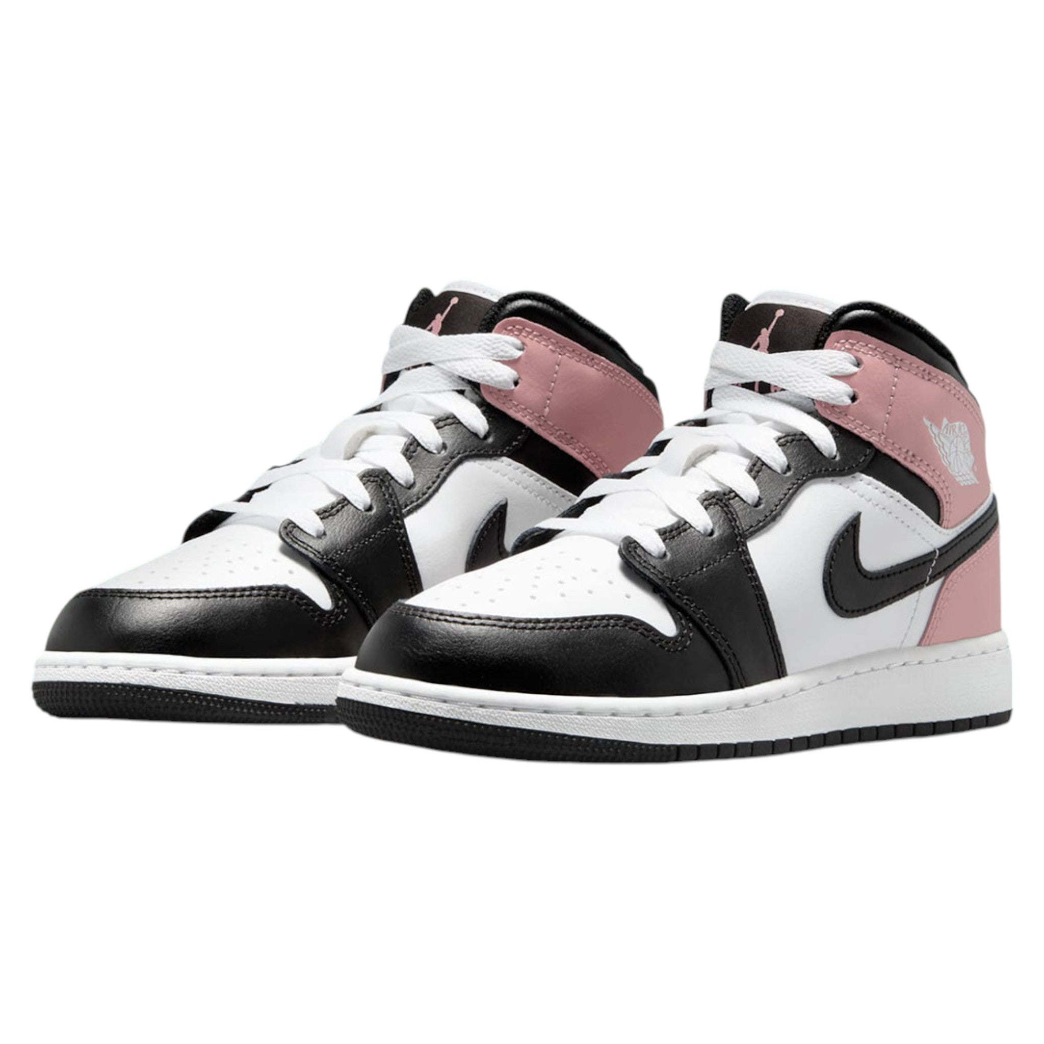 国内配送 NIKE AIR JORDAN 1 MID WHITE/RUST PINK-BLACK Jordan 1 Mid White Rust Pink Black – Purple Carpet Miami