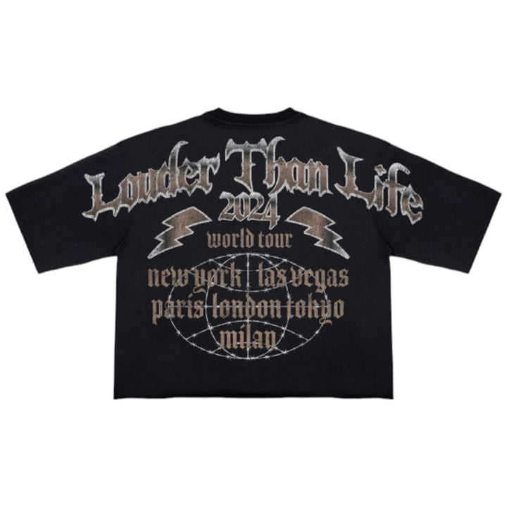 Roku Rockstar Kids Cropped Tee Black