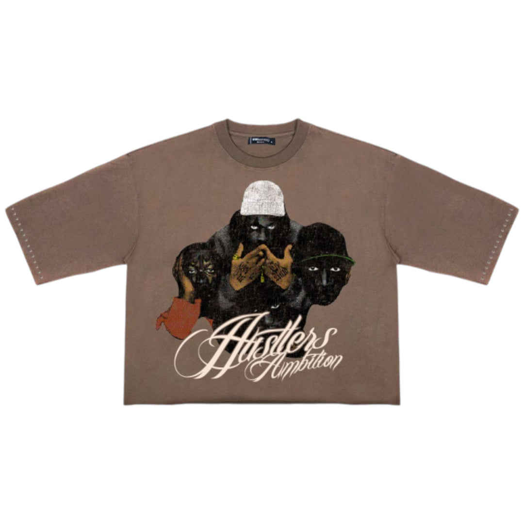 Roku No Limit Cropped Tee Taupe
