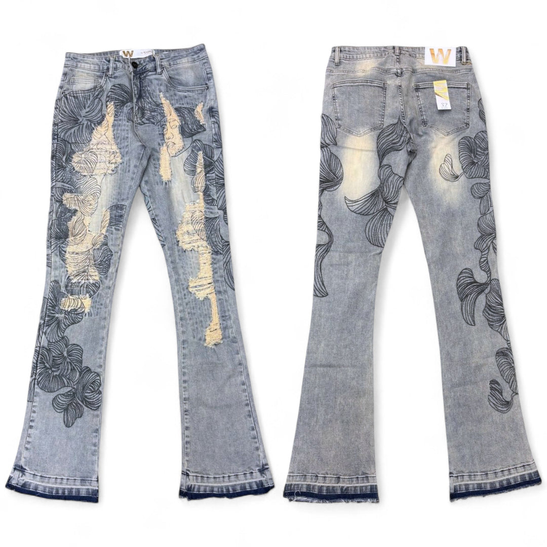 Waimea Stacked Fit Jean Blue Wash