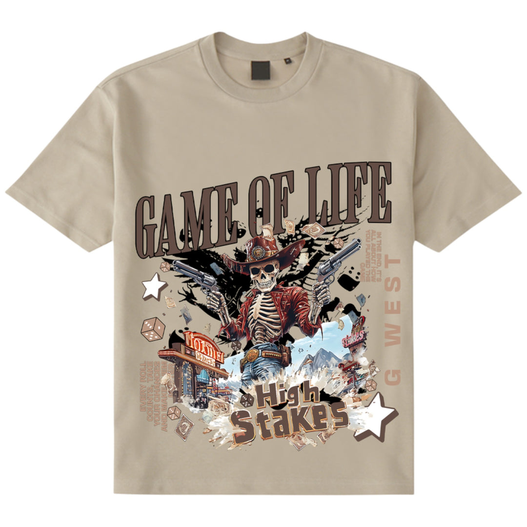 G West Game Of Life Tee Tan (Dryfit)