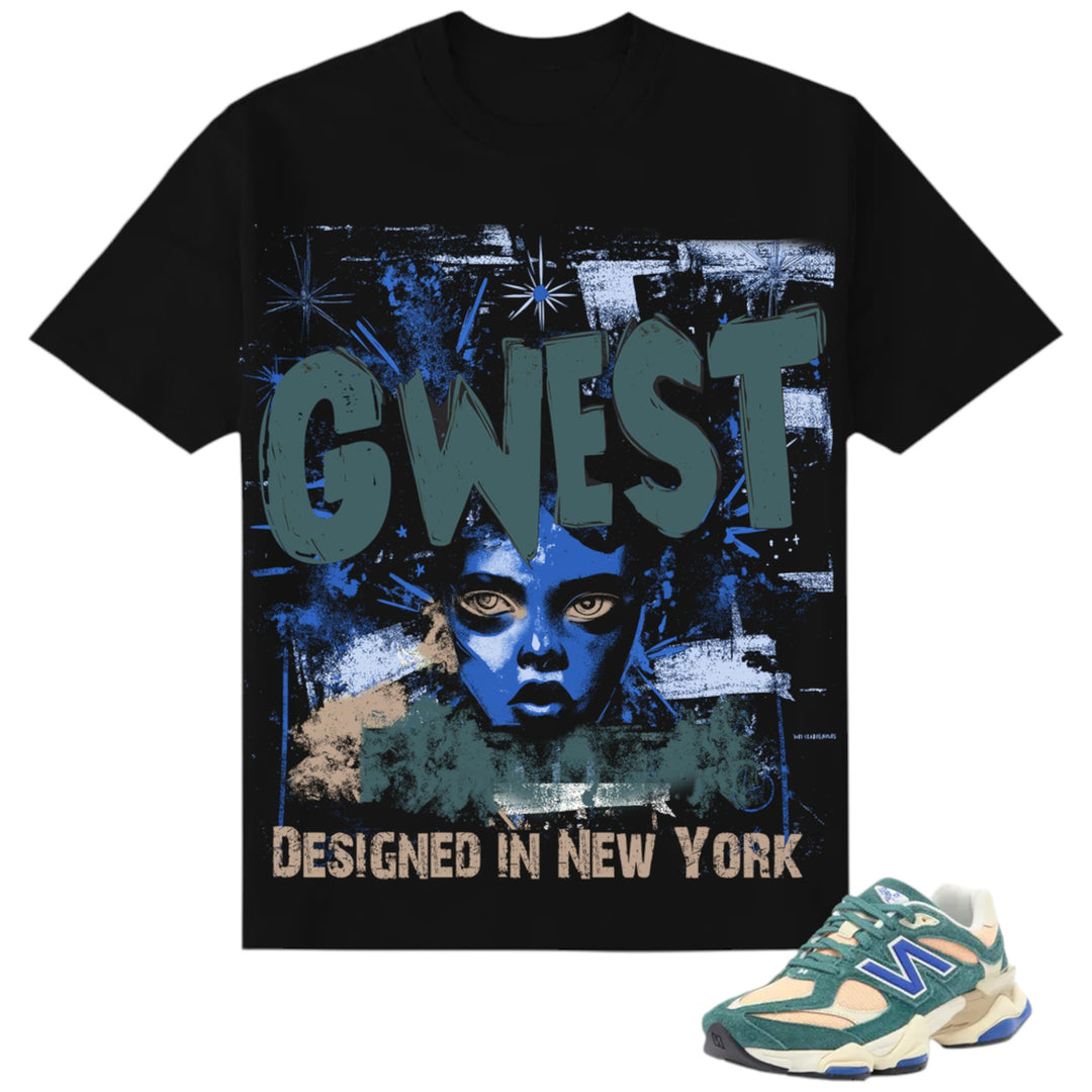 G West Future Tee Black With Blue