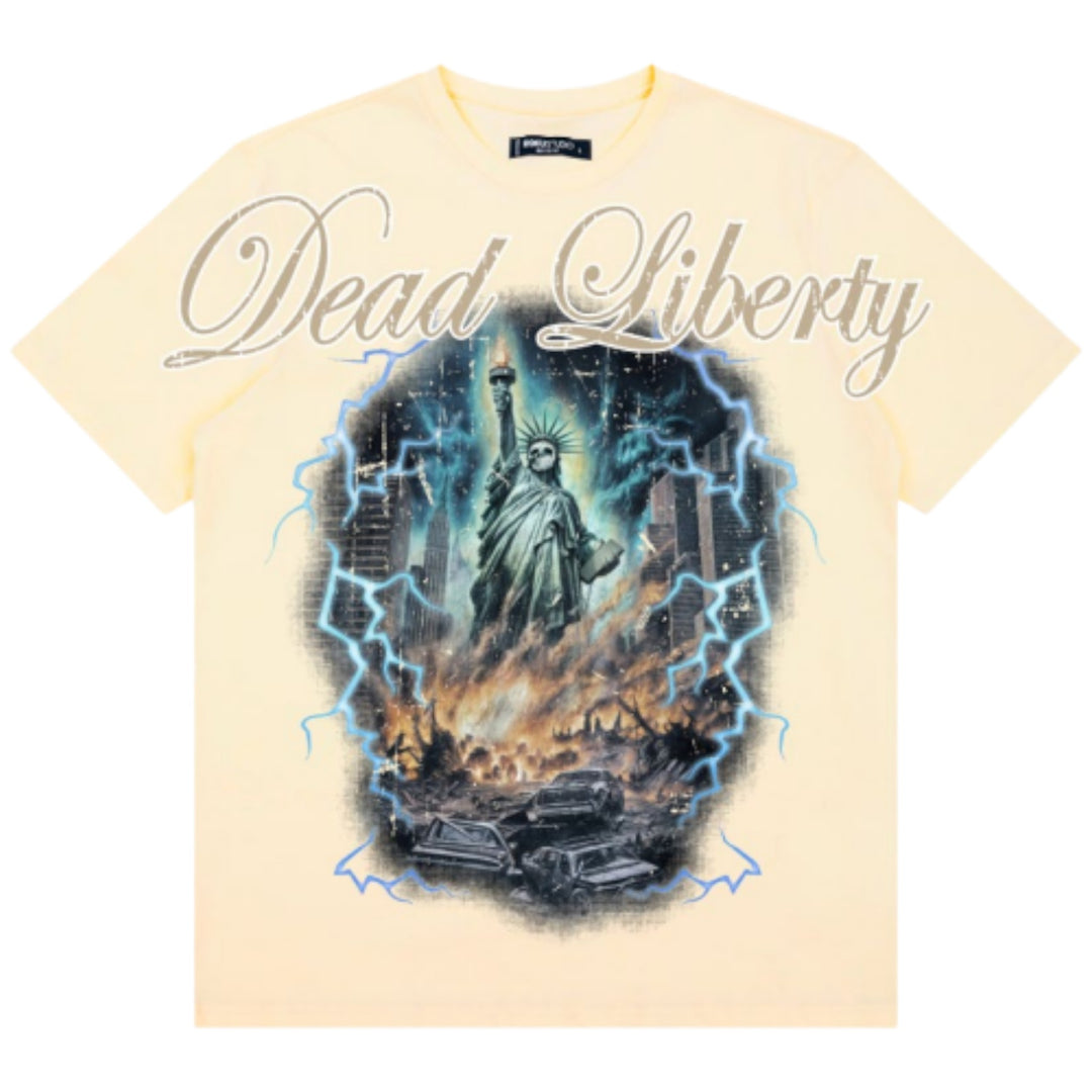 Roku Dead Liberty Tee Eggshell