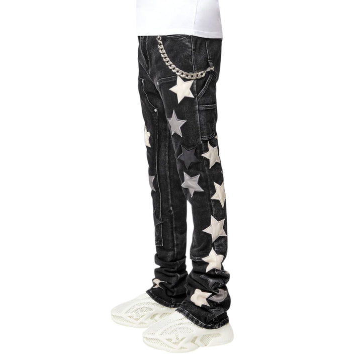 Guapi Obsidian Black Vintage Stars Denim
