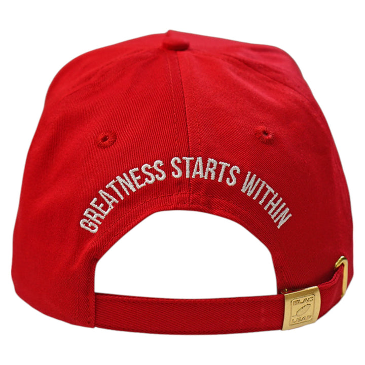 Blac Leaf Greatness Starts Within Trucker Hat Red