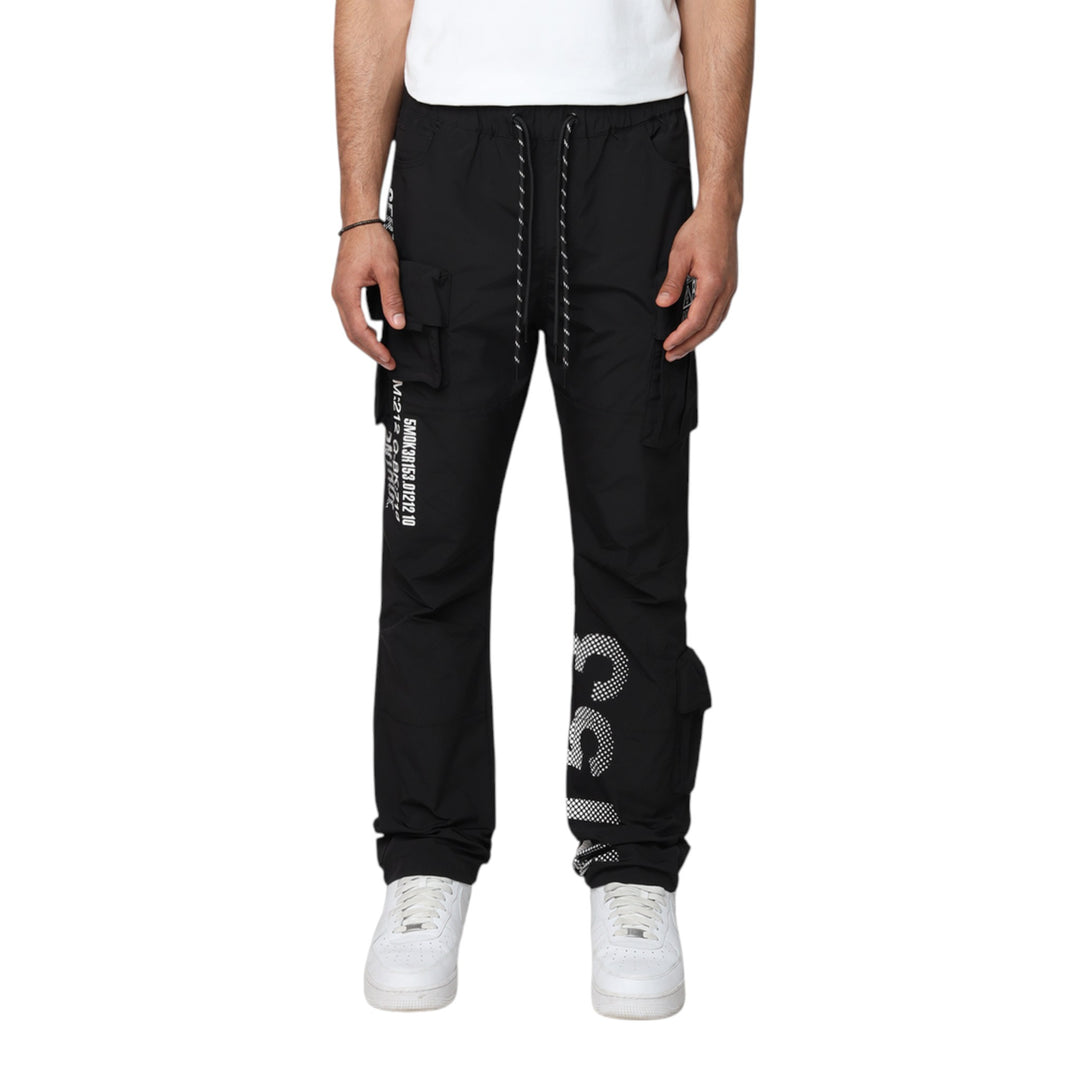 Smoke Rise Cargo Windbreaker Pant Black
