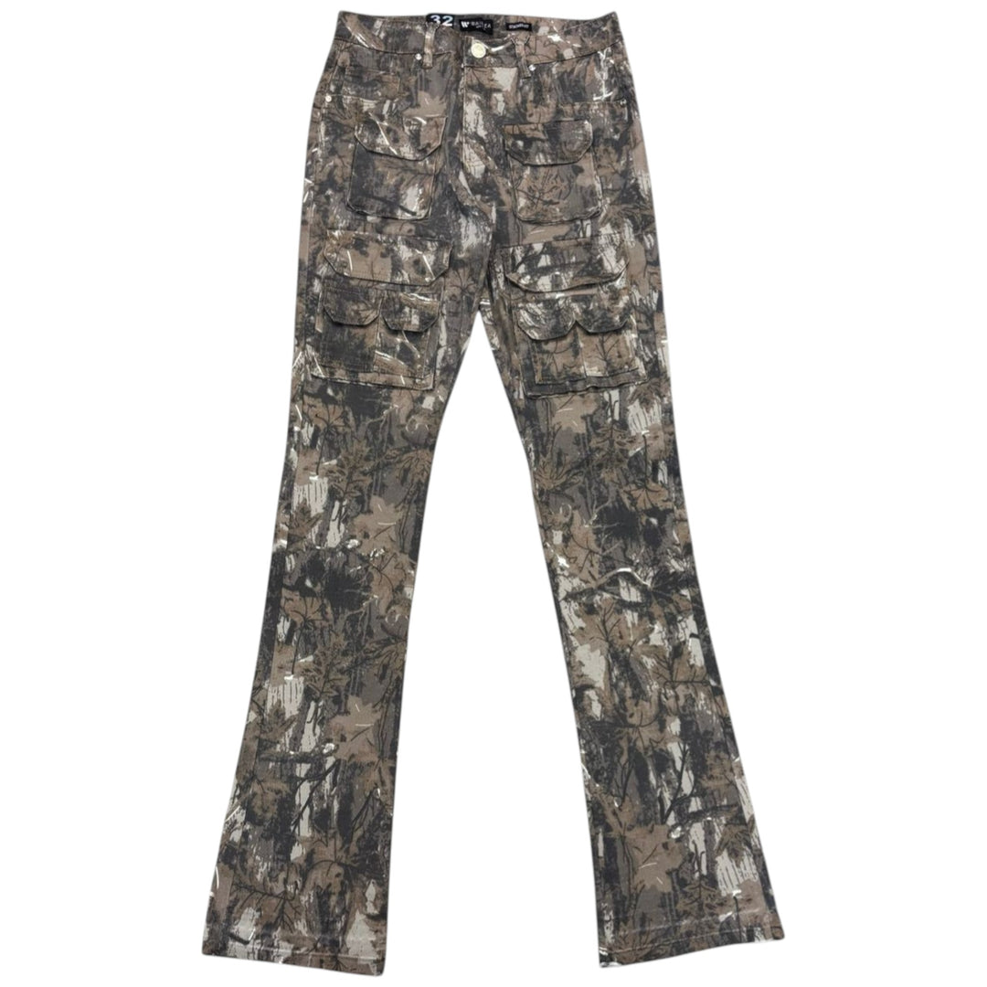 Waimea Stacked Jean Khaki Camo